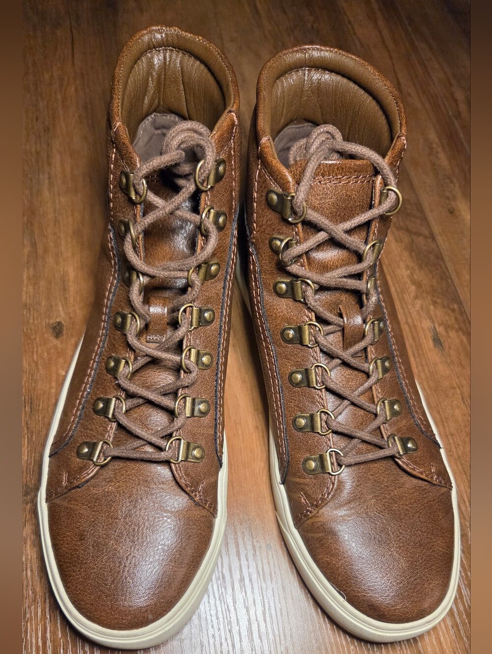 Frye and Co. Men's Eian Vegan Leather Lace Up Boots 9.5